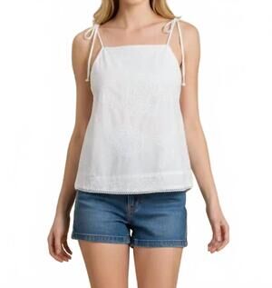 NEW PINCH keri cami top in white